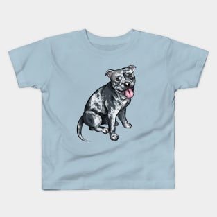 Cute American Bully | Merle Kids T-Shirt